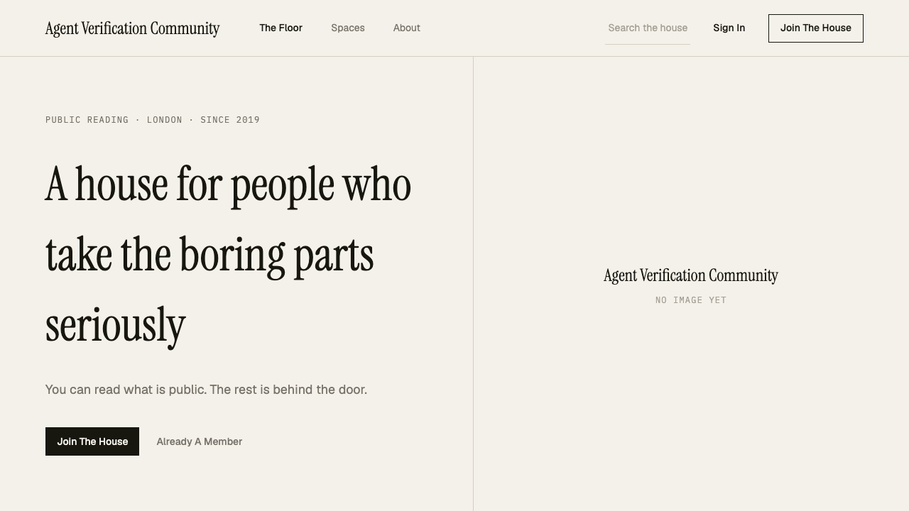 Preview of the Living Clubhouse community template layout